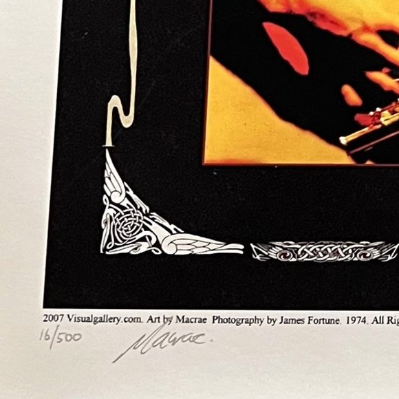 MINT/NM Jethro Tull 2007 Macrae Rare Limited Edition Signed & Numbered 22” x 17” - Picture 7 of 8